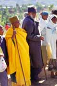 Mnich bhem Timkatu. Lalibela. Sever,  Etiopie.