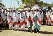 Proces bhem Timkatu. Lalibela. Sever,  Etiopie.