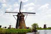 Vtrn mlny. Kinderdijk. Nizozemsko.