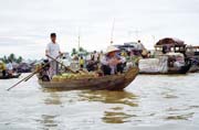 ivot na vod v Mekong delt.  Vietnam.