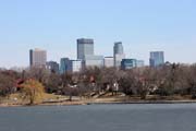 Lake of the Isles, Minneapolis, Minnesota. Spojen stty americk.