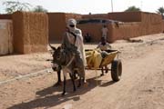 Ulice ve mst Agadez. Niger.