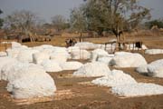 Cesta vlakem na sever do msta N'Gaoundr. Kamerun.