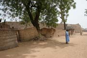 Pohled na krlovsk palc ve vesnic Rey Bouba. Vesnice Rey Bouba je tradinm krlovstvm (lamidat) etnika Fulani. Kamerun.