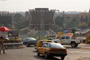 Ulice v hlavnm mst Yaounde. Kamerun.