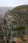 Pohledy do krajiny na planin Dixam - Dea'rho kaon. Ostrov Socotra (Suqutra). Jemen.