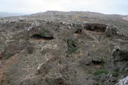 Pohledy do krajiny na planin Dixam. Ostrov Socotra (Suqutra). Jemen.