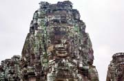 Bayon - chrm smjcch se tv. Oblast chrm Angkor Wat. Kamboda.