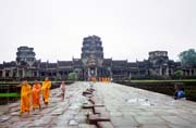 Pohled na chrm Angkor Wat brzy rno. Oblast chrm Angkor Wat. Kamboda.