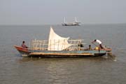 Rybi, cesta z msta Sittwe do Mrauk U. Myanmar (Barma).