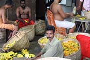 Ppravy bhem Ernakulam Shiva Temple Festivalu. Ernakulam, Kerala. Indie.