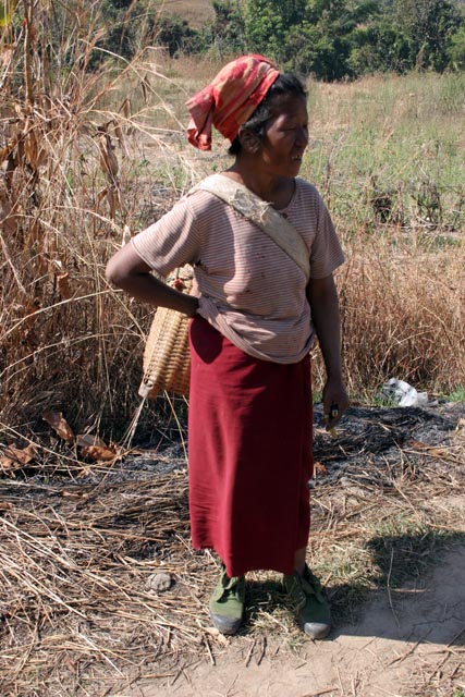 Vesnice kolem jezera Inle. Myanmar (Barma).